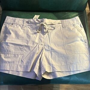 Ann Taylor Signature Fit Drawstring Shorts Size 14 NWT